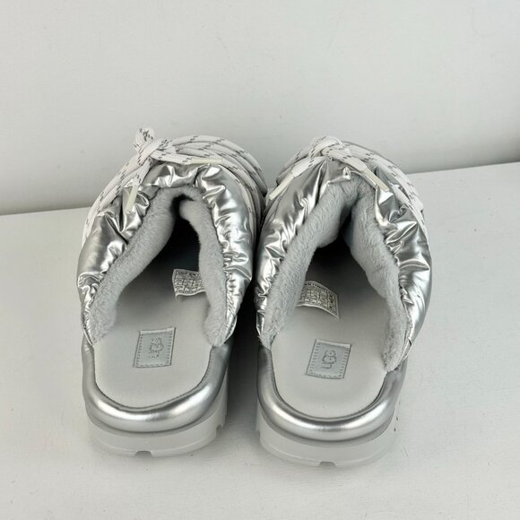 Women 8 - UGG HI Shine Spaceslider Slide Silver Sandal - Picture 6 of 8